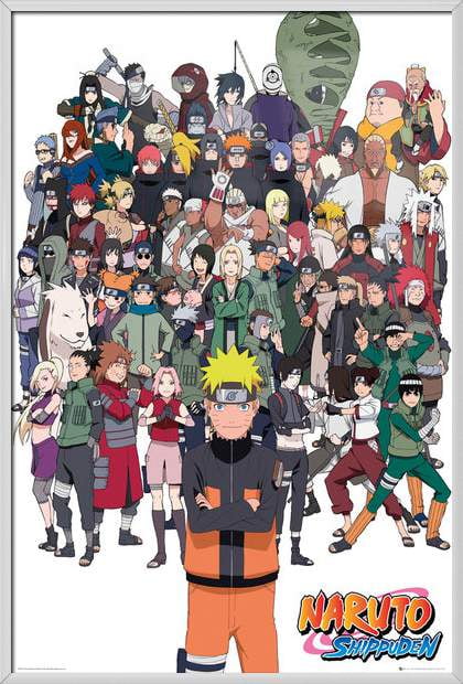 Naruto Shippuden - Framed TV Show Poster / Print (All Characters