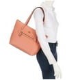 thumbnail image 4 of COACH Womens Pebbled Taylor Tote Light Coral One Size, 4 of 4
