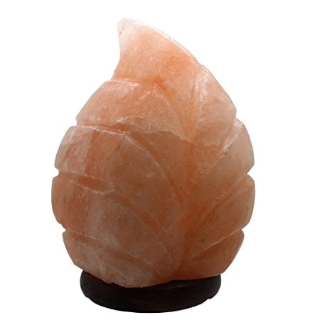 Crystalo - Natural Himalayan Salt Lamp Leaf - 8 Inch Highx4.5 Inch Wide - Walmart.com