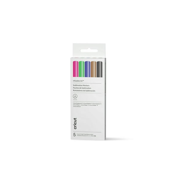 Cricut® Infusible Ink™ Markers 1.0, Basics (5 ct), Sampler