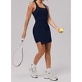 thumbnail image 6 of Womens Tennis Dress Athletic Dresses Workout Dress Skort Dress Golf Outfits Hidden Blue S, 6 of 7