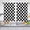 Black and White, variant on Black and White Checkered Kitchen Curtains, Rustic Farmhouse Kitchen Curtain, Checkerboard Vintage Small Kitchen Curtains Sets for Cafe Window Treatment Drapes 2 Panels (Each 27.5x39 Inch)