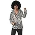 thumbnail image 3 of California Costumes Men's Groovy Disco Shirt,Silver,Large Costume, 3 of 4