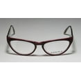 thumbnail image 3 of NEW KOALI 6945K WOMENS/LADIES CAT EYE FULL-RIM BURGUNDY / RASPBERRY FRAME DEMO LENSES 52-16-135 EYEGLASSES/SPECTACLES, 3 of 9