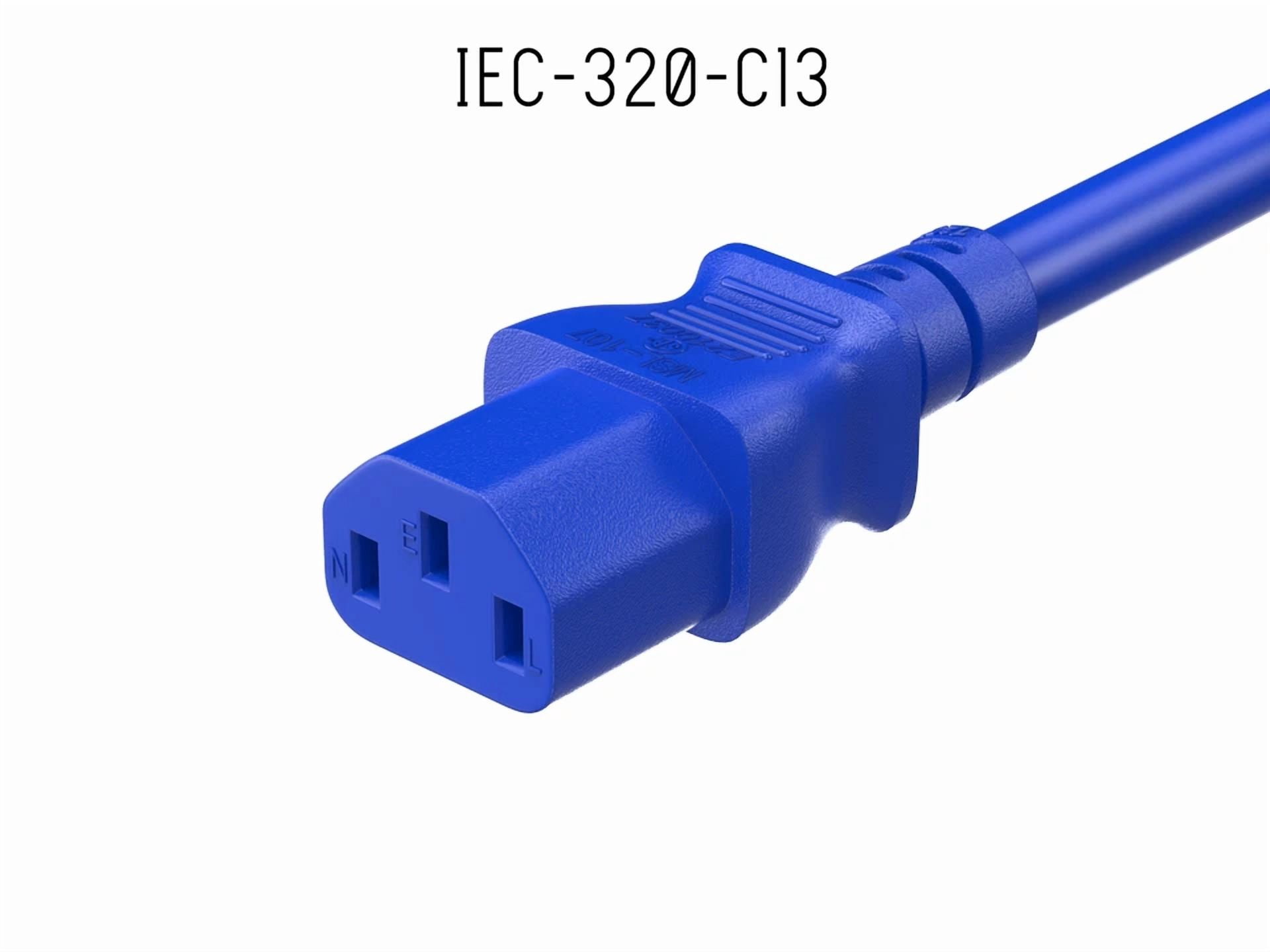 BUTTERFLY- Cable Leader 4Ft Universal Ac Power Cord Nema 5-15P To Iec320 C13 18Awg Blue