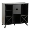 thumbnail image 2 of Furniture of America Ruybal Engineered Wood Wine Rack/Buffet in Cappuccino, 2 of 6