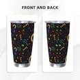 thumbnail image 3 of Honeii Cartoon Pride Lgbt Print 20OZ Car Cup, Insulated Stainless Steel Travel Mug with Lid and Straw, Keep Your Drinks Hot and Cold-Straw Three-piece Set, 3 of 7