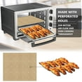 thumbnail image 4 of Air Fryer P aper Liner Unbleached Air Fryer Parchment Paper Pads High Temperature Resistant Perforated Square for Toaster Countertop Large Toaster Oven 100Pcs,12 x 13 inch, 4 of 9