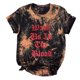 thumbnail image 3 of Camiseta de mujer Camisetas Cuello redondo Camiseta de manga corta Estampado de letras Tie-dye Camiseta Tops Blusa Regalo para mujeres Pompotops hkajfhjk468170, 3 of 8