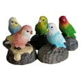 thumbnail image 2 of Estatuas de Aves Macarena Decoraciones de Jardín de Resina 5 Loros, 2 of 8