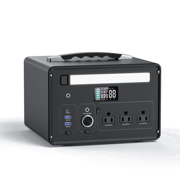 Bailibatt Portable Power Station 1008Wh, 1000W LiFePO4 Battery ,Solar Generator for Home Backup, Camping, Outdoor, Emergency