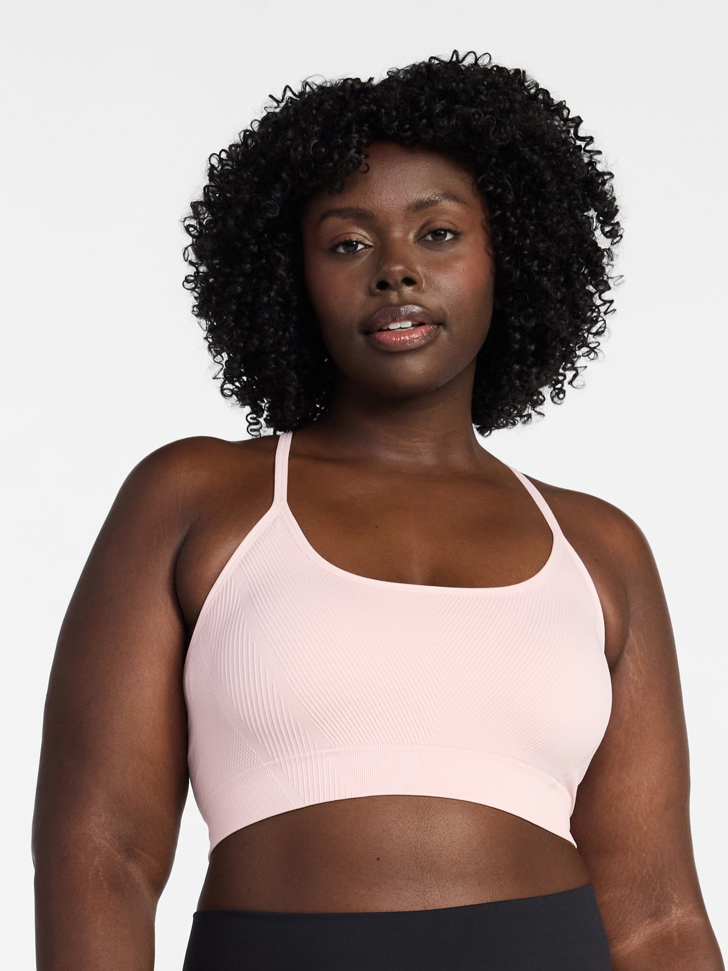 Avia Women's Low Support Seamless Textured Cami Sports Bra, Sizes XS-XXXL