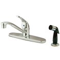 thumbnail image 1 of Kingston Brass Chatham Single Handle Kitchen Faucet With Side Sprayer, 1 of 2
