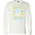 thumbnail image 3 of Inktastic Hannukkah Happy Llamakkah with Menorah Long Sleeve T-Shirt, 3 of 5