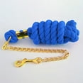 thumbnail image 3 of Cuerda De Guía De Caballo De Algodón Trenzado Con Accesorios De Cadena Azul 3 Metros Sunnimix Cuerda con Cadena, 3 of 7