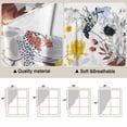 thumbnail image 3 of Botanical Flowers Kitchen Window Curtains, Swag Curtains Valance for Bedroom Living Room Bathroom, Farmhouse Pastoral Floral Plants Rod Pocket Window Treatment Curtain Block Drapes 2 Panels 36"x63", 3 of 9