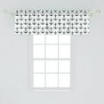 thumbnail image 2 of Ambesonne Anchor Window Valance, Symmetric Nautical, 42" x 18", Charcoal Grey White, 2 of 3