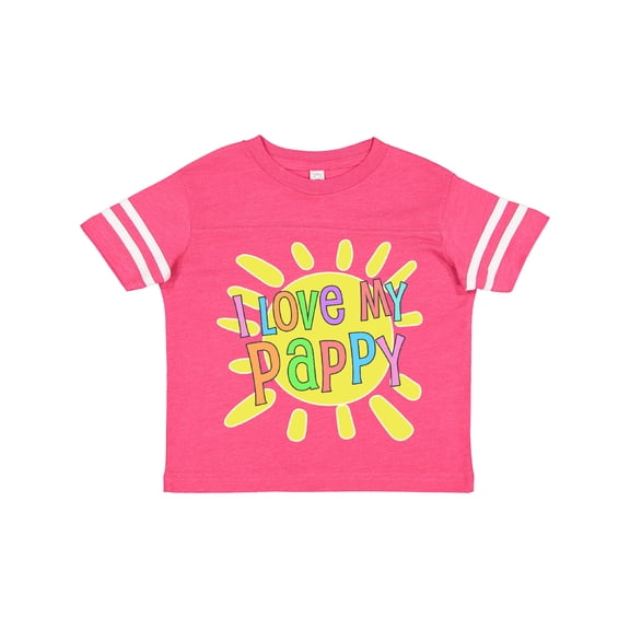 Inktastic I Love My Pappy Sun and Rainbow Letters Boys or Girls Toddler T-Shirt