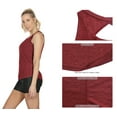 thumbnail image 6 of icyzone Yoga Tops Activewear Workout Clothes Open Back Fitness Racerback Tank Tops for Women, 6 of 8