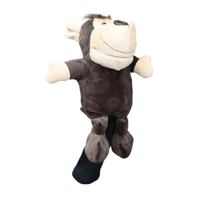 koolsoo Housse de Golf en Bois Peluche Accessoires de Sac de Golf Protection Tête de Club de Golf Singe