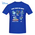 thumbnail image 1 of What Makes Me Happy Disney Stitch T shirt Harajuku Short Sleeve T-shirt 100% Cotton Graphics Tshirt Brands Tee TopL Gao Jinjia LED, 1 of 2