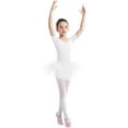 thumbnail image 2 of MSemis Kids Girls Short Sleeve Ballerina Ballet Dance Leotard Dress, 2 of 5