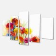 thumbnail image 2 of Colorful Gerbera Flowers Watercolor - Large Floral Canvas Artwork, 2 of 3