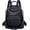 Black, variant on Backpack Purse For Women Black Real Soft Leather Convertible Ladies Daypack  Bag