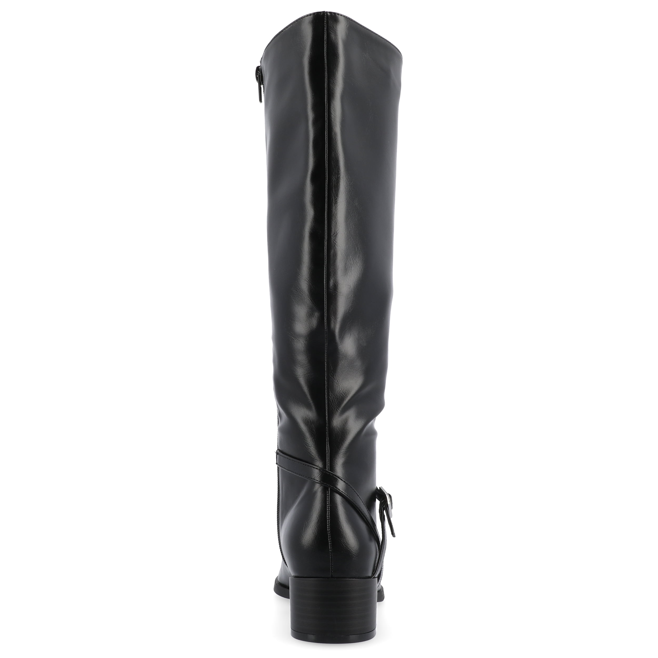 Journee Womens Rhianah Stacked Block Heel Square Toe Boots