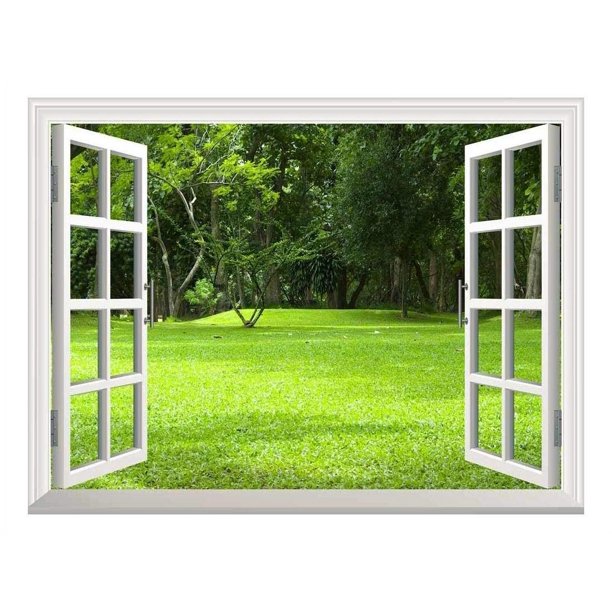 wall26 Removable Wall Sticker/Wall Mural Garden Green Grass