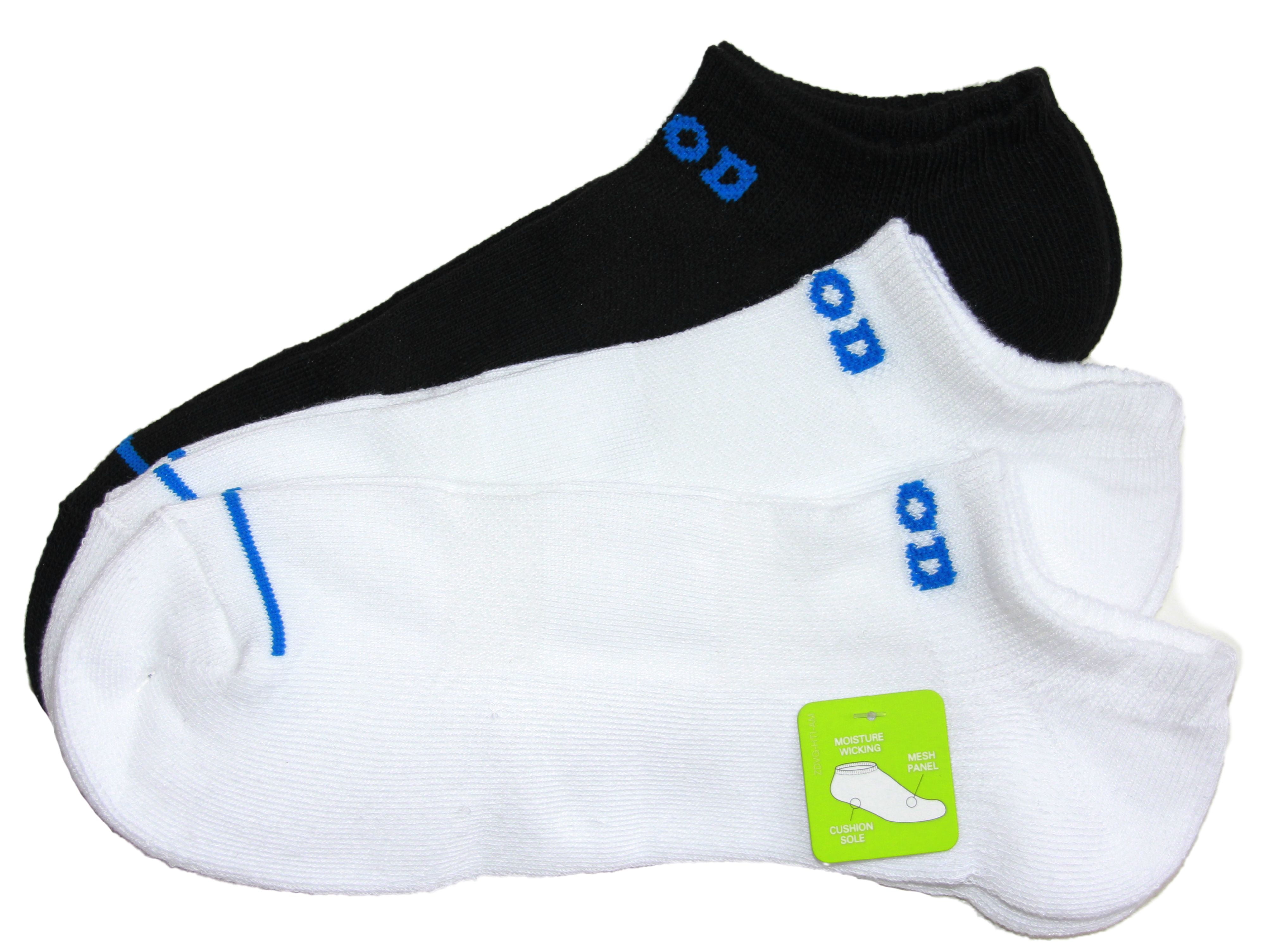 Izod Men's Golf Socks (712) 3 pair, Black/White/White
