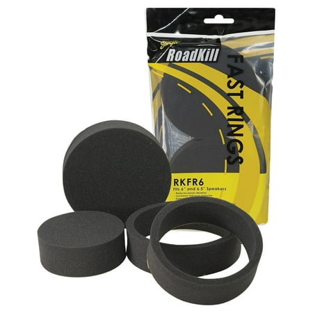 Stinger - RoadKill Universal Fast Rings Kit for 6” and 6.5” Speakers - Black
