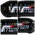 thumbnail image 3 of unbranded Tacómetro Universal De Motocicleta Con Pantalla LED Y Medidor De Temperatura Negro Material ABS, 3 of 8