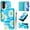 Blue Flower, variant on Compatible for Samsung Galaxy S23 Wallet Case, Painting Pattern Premium PU Leather [Credit Card Holder] [Wrist Strap] Flip Stand Feature Purse Case Full Protective Pattern Cover, Coloful Marble
