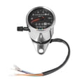 thumbnail image 2 of S SERENABLE Motorbicycle Instrument Digital Tachometer LED Backlight Indicator Light Display Electroplated black, 2 of 9