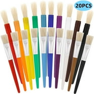 16 Pcs Toddler Paint Brush Set, Easy Clean & Grip, No Shed Bristle For Acrylic Paint - Walmart Supplies