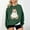 #04 Army Green, variant on HOOJT Womens Crewneck Sweatshirts Fall Long Sleeve Sweaters Halloween Printed Hoodless Sweatshirts Funny Novelty Pumpkin Print Loose Pullover Top Halloween Costumes