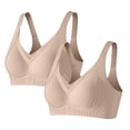 thumbnail image 1 of Push Up Bra For Women with Lift and Side Support, Solid Color T-Shirt Bra, 2-Pack Lingerie for Everyday Wear, 1 of 7