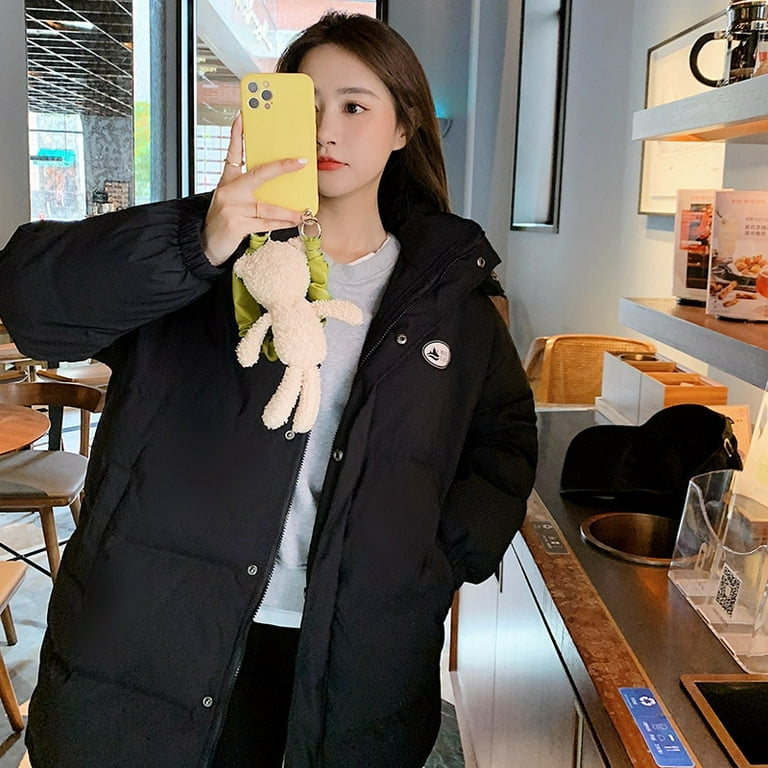 DanceeMangoo Winter Jacket Women Korean Mid-length Coat