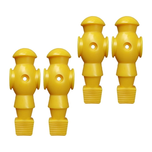 QualitChoice 4x Foosball Table Men for Table Table Men Soccer Games Table Player Football Yellow 107x36mm