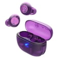 thumbnail image 1 of JLab Go Pop ANC True Wireless Auriculares y estuche de carga, morado transparente, cancelación activa de ruido, controladores de 10 mm, conexión dual, personaliza tu sonido con la aplicación, modo Be, 1 of 5