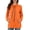 Orange, variant on Vedolay Hoodless Sweatshirts for Women Long Sleeve Slim Fit Sweater Top 2023 Orange,M