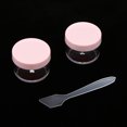 thumbnail image 4 of 12 unidades de tarros de plástico transparentes vacíos de 15 g para cosméticos, envases para crema de maquillaje, Rosa B, 4 of 9