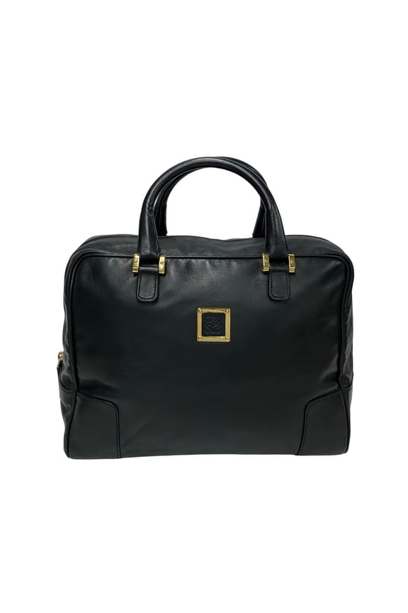 Pre-Owned LOEWE Anagram Logo Hardware Leather Genuine Handbag Tote Bag Mini Boston... (Good)