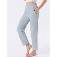 thumbnail image 2 of DARING DIVA Women's Cotton Knit Ribbed Elastic Waist Loungewear XS Blue, 2 of 7