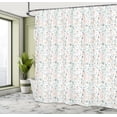 thumbnail image 4 of Ambesonne Party Shower Curtain, Dinosaurs Pale Color, 69"Wx75"L, Almond Green Pale Pink, 4 of 4