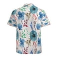thumbnail image 3 of High Quality Hawaiian Shirts for Men Short Sleeve Aloha Beach Shirt Floral Summer Casual Button Down Shirts Blouses GPDPIW, 3 of 7