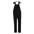 thumbnail image 3 of Franhais Women's Loose Jumpsuits, Casual Sleeveless Skull Black Cat Print Strap Bib Pants, 3 of 8