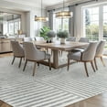thumbnail image 2 of Boho Area Rug 5x7 Machine Washable Rugs for Living Room Non Slip Soft Carpet Geometric Jacquard Textured Carpet for Bedroom Dining Nursery Office Living Room Rug-Smoke Grey, 2 of 12