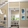 thumbnail image 3 of Evelyn&Zoe 9.25" Antique Brass Finish Metal/Glass Semi Flush Mount, 3 of 7